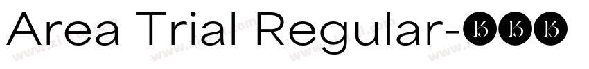 Area Trial Regular字体转换